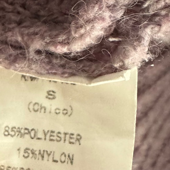 Becaal Light Purple Lavender Cozy Turtleneck Winter Sweater S - Picture 4 of 4